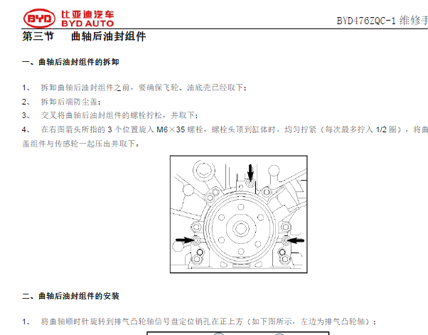 2022年比亚迪腾势D9 DMi 发动机和转向系统维修手册资料