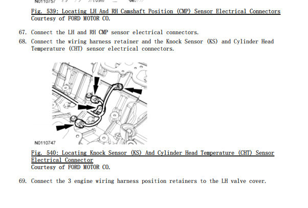 2011年福特猛禽F150爆震传感器和碳罐电磁阀的拆装资料