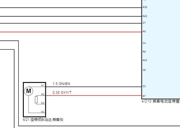 2022年沃尔沃XC60座椅电路图资料