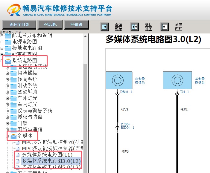 2024年比亚迪元UP摄像头电路图资料