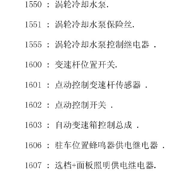 2009年雪铁龙毕加索换挡电机代码说明