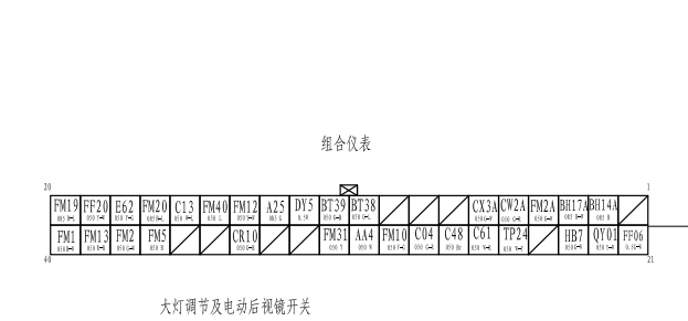 2009年长丰猎豹黑金刚仪表针脚和电路图资料