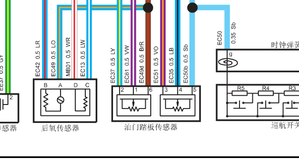 2015年陆风X8  4G63S4T发动机电路图