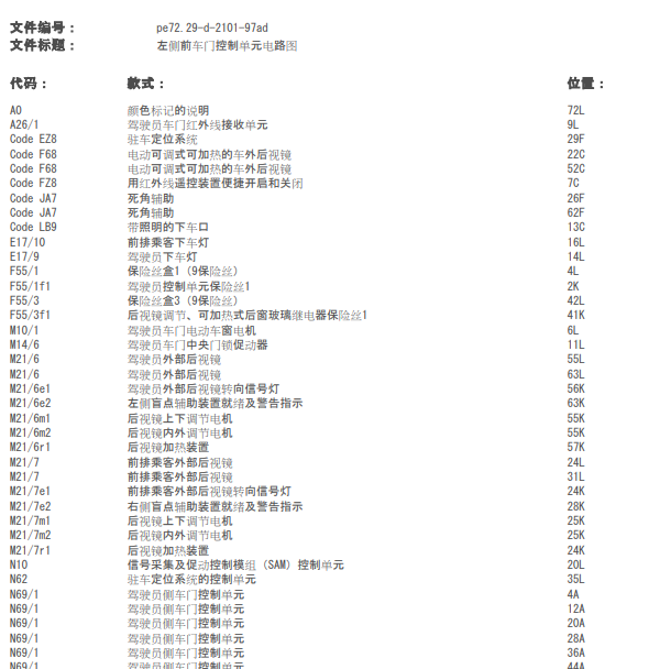 2017年奔驰斯宾特中控门锁电路图