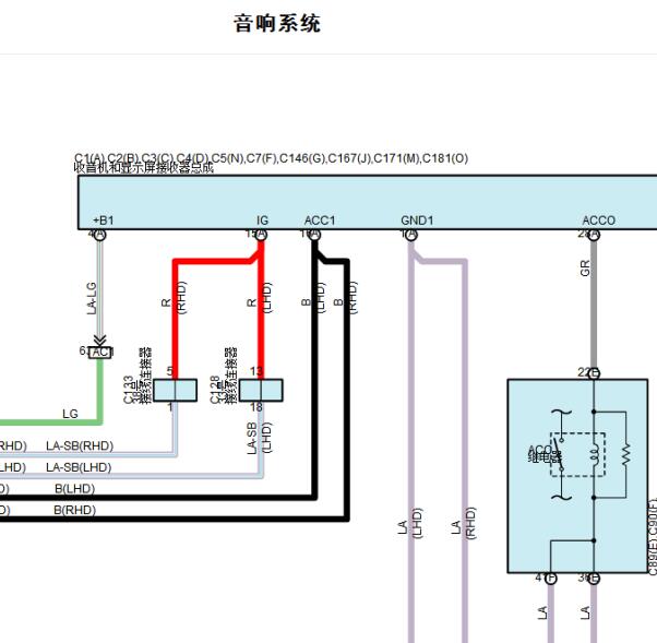 2025年雷克萨斯RX300多媒体电路图