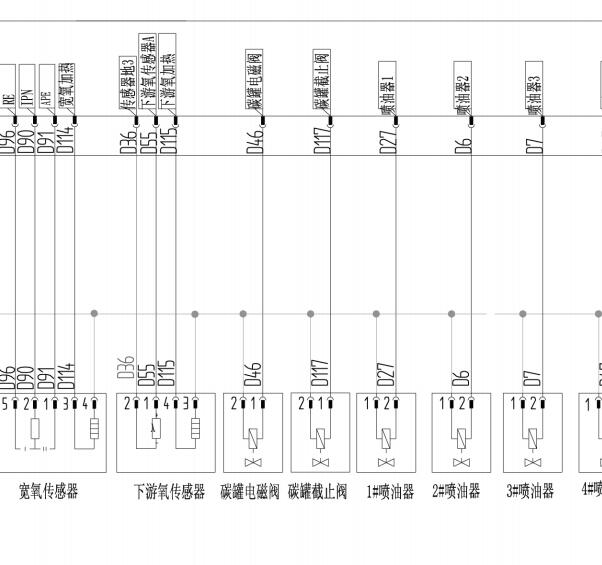 2018年长安神骐F301发动机电路图