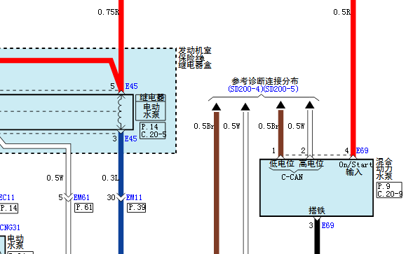 2015年现代索纳塔PHEV 水泵维修手册和电路图资料