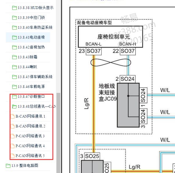2017-2018年吉利博瑞网关电路图