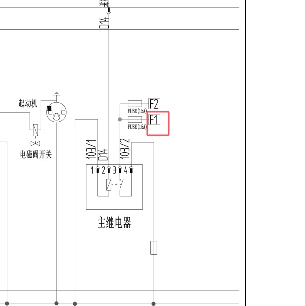 2020年福田祥菱F1电路图