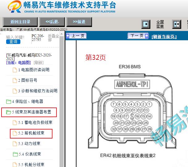 2020-2021年威马汽车EX5 电池管理系统针脚资料
