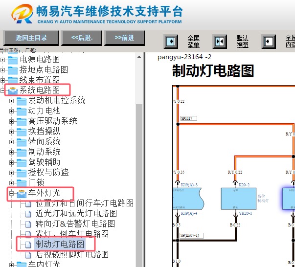 2024年比亚迪驱逐舰05刹车灯电路图资料
