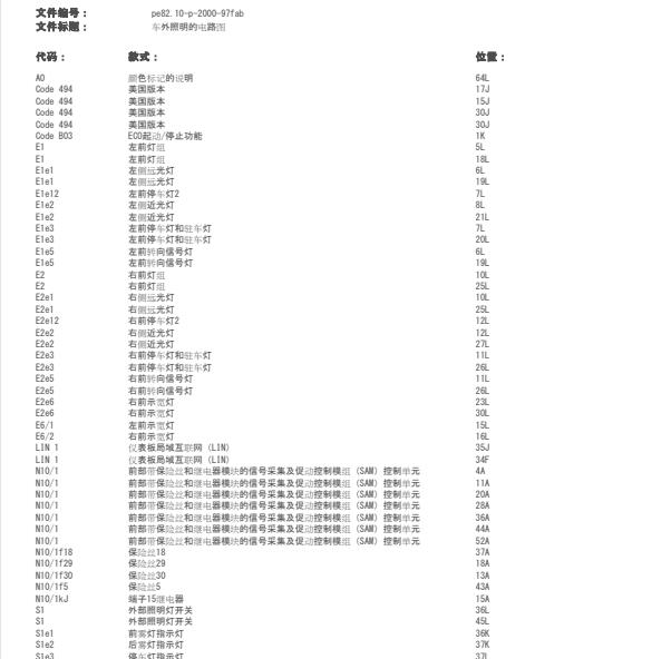 2015年奔驰GLK300大灯电路图
