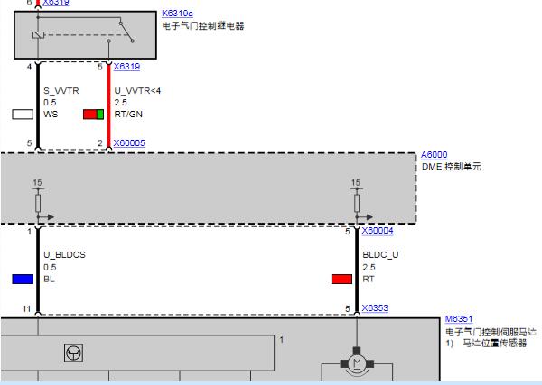 2011年宝马X5发动机气门电路图