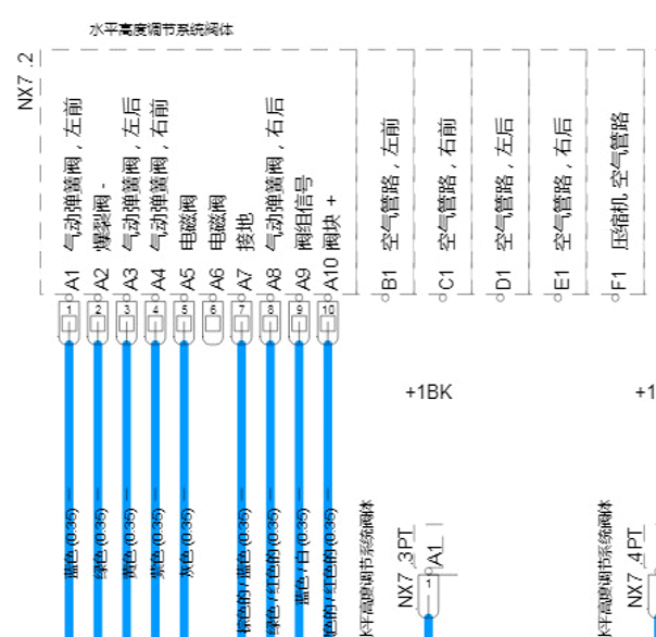 2024年保时捷卡宴空气悬架电路图