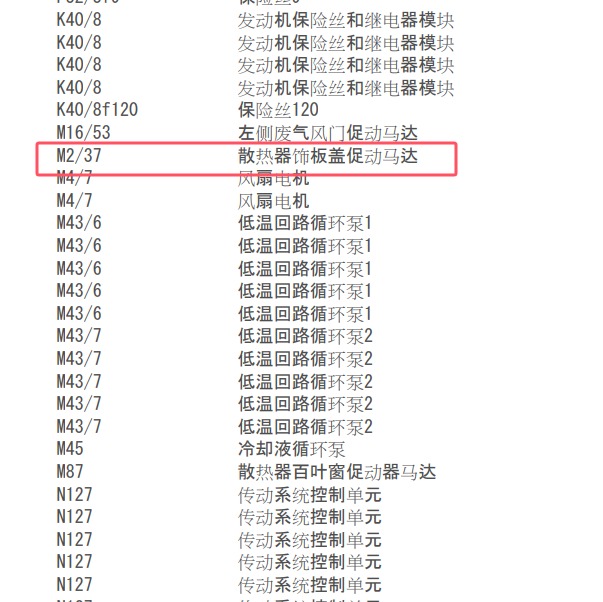 2016年奔驰C200格栅电路图