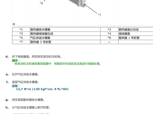 2018年雷克萨斯LS350发动机冷却液排空资料