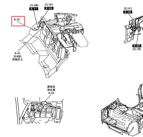 2004年起亚千里马主继电器位置