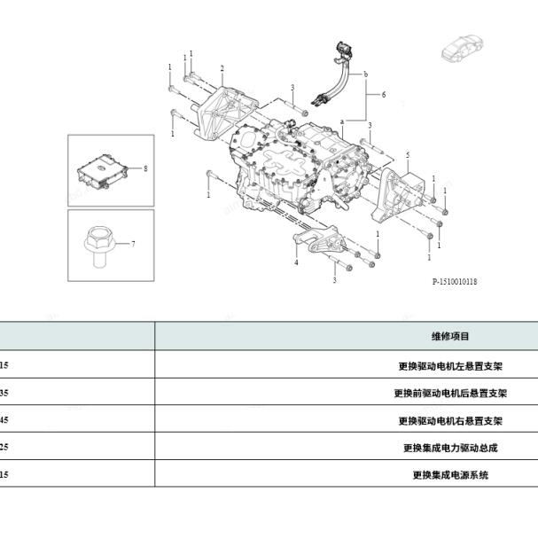 2023年挨安 Aion S MAX驱动电机分解图