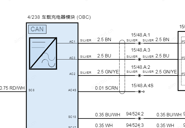 2021年沃尔沃XC90 PHEV 充电系统电路图和部件位置资料