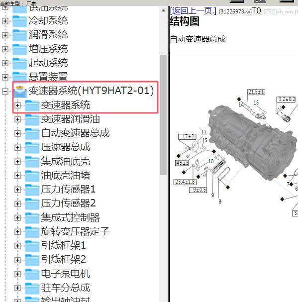 2024年坦克400 Hi4-T 变速箱维修手册