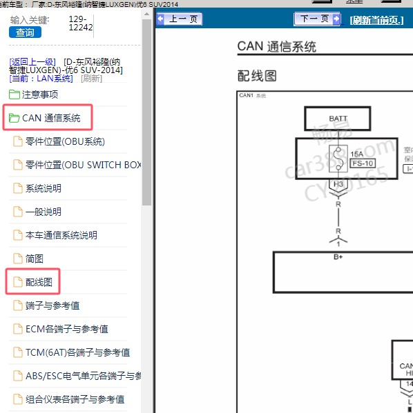 2014年东风裕隆(纳智捷LUXGEN)-优6 SUV 通信电路图