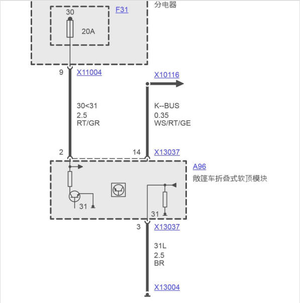 2002年宝马Z4敞篷电路图