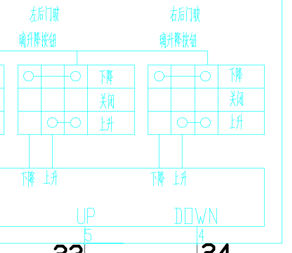2018年众泰云100 PLUS 升降器电路图