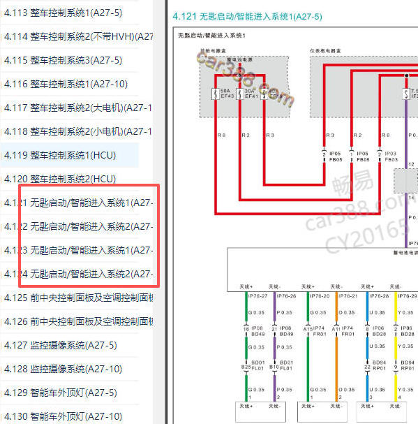 2022-2023年广汽埃安-Aion S PEPS电路图.