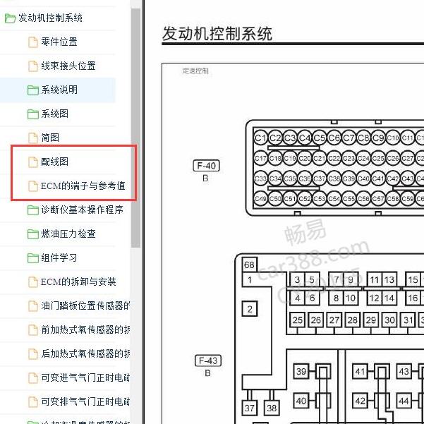 2015年纳智捷5发动机针脚与电路图