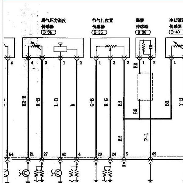 2006年长丰猎豹黑金刚4G64S4M发动机电路图