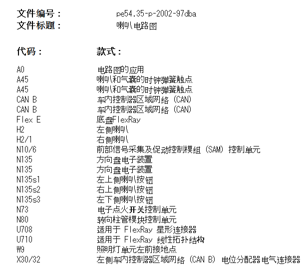 2016年奔驰E200L 喇叭和方向盘多功能开关电路图