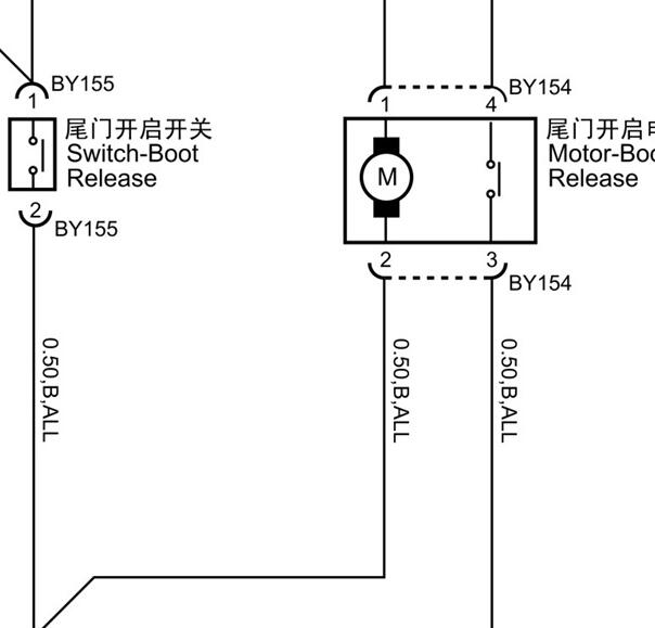 2015-2016年名爵GS锐腾尾门电路图