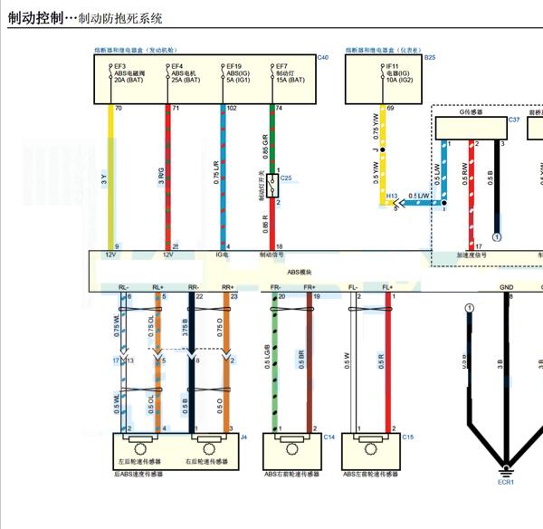 2023年五十铃瑞迈ABS电路图