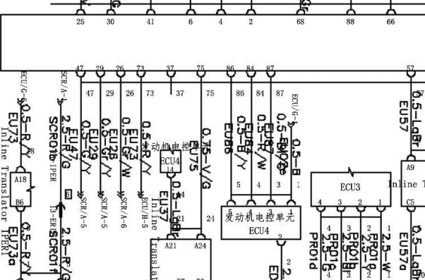 2020年江淮帅铃T8 HFC4DB2系列发动机电路图