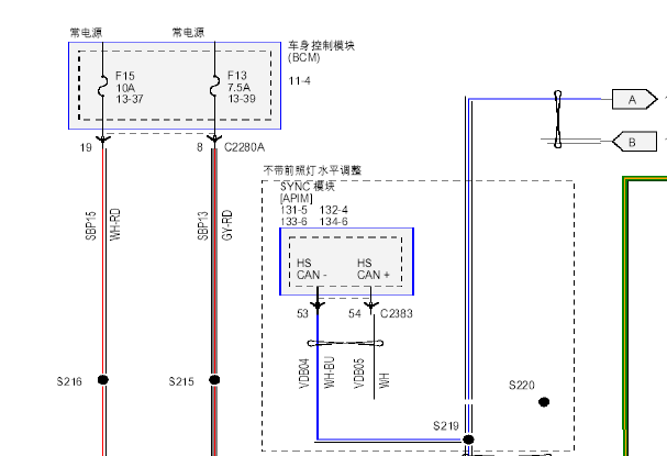 2016年福特探险者通讯电路图