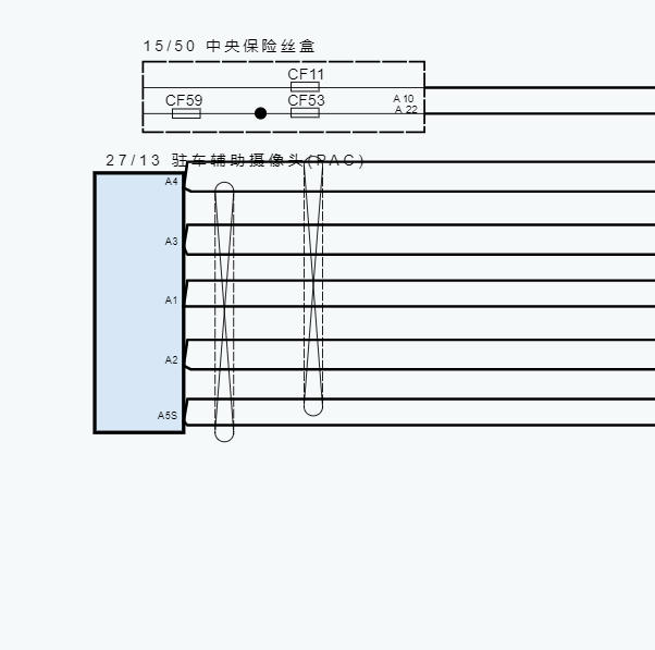 2019年沃尔沃S90倒车摄像头电路图
