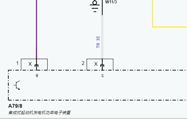 2022年奔驰C200L发电机电路图资料