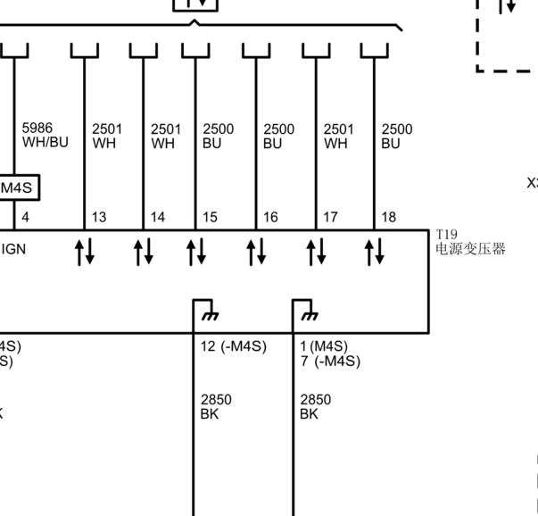 2018年别克威朗电源管理模块电路图