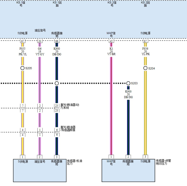 2014年吉普牧马人机油压力传感器电路图