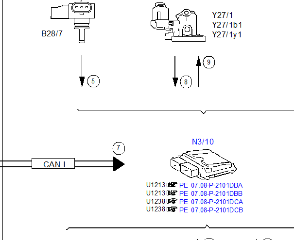 2018年奔驰E300L 碳罐电磁阀资料