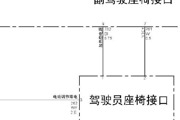 2020年长城哈弗H6 座椅加热电路图资料