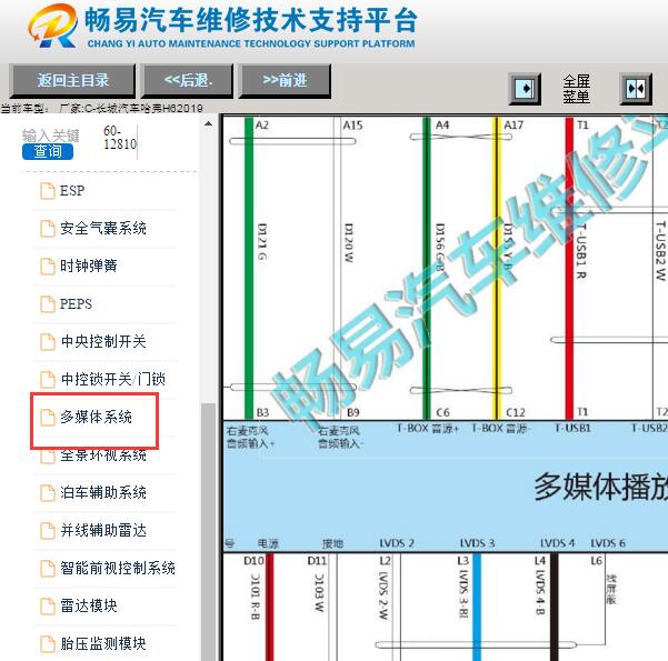 2019年长城哈弗H6音响电路图