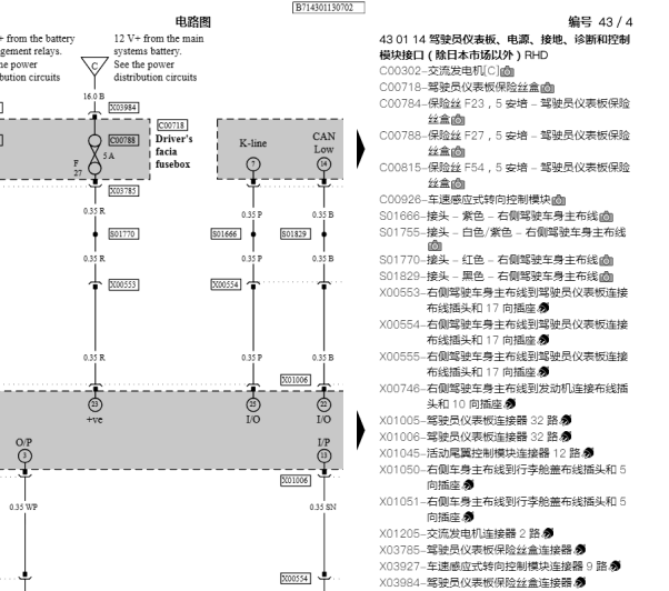 2006年宾利欧陆仪表电路图