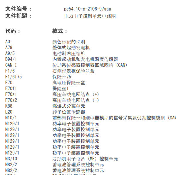 2009年奔驰S400混动高压电池电路图
