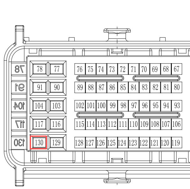 2021年长安逸动TD JL478QEE发动机针脚插头