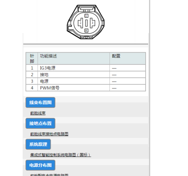 2023年比亚迪元 PLUS风扇针脚资料