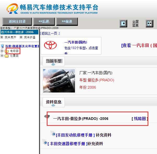 2006年丰田普拉多全车电路图