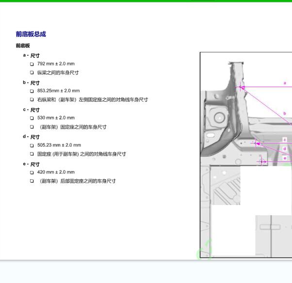 2022年大众ID.4 CROZZ钣金尺寸资料