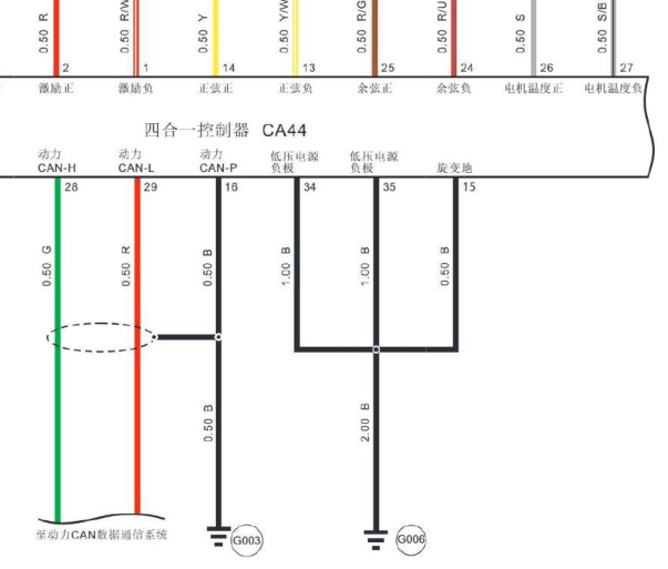 2020年金旅海狮多合一控制器电路图