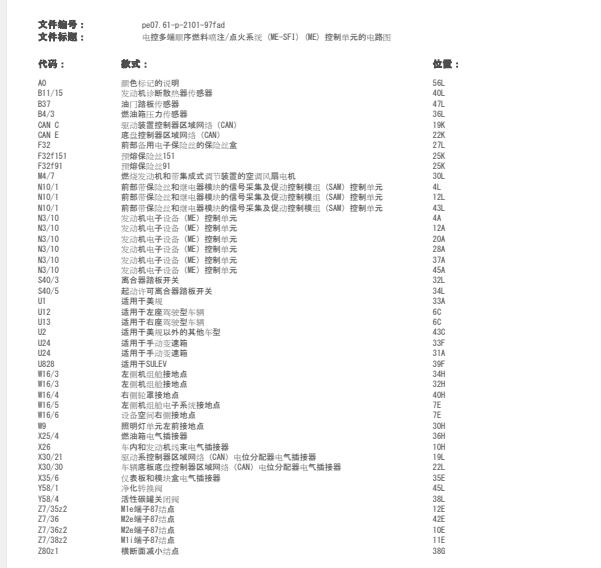 2013年奔驰GLK300发动机电路图